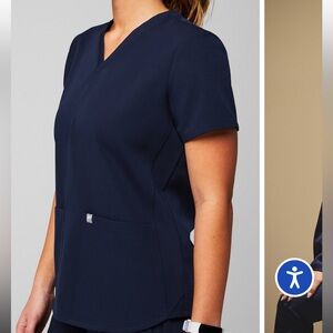 FABLETICS navy method scrub top